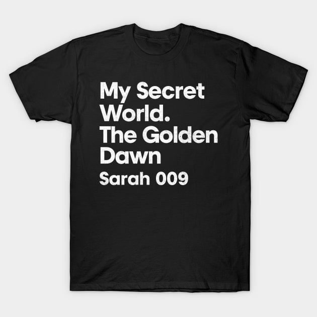 Sarah 009 - My Secret World - Minimalist Fan Design T-Shirt by saudade